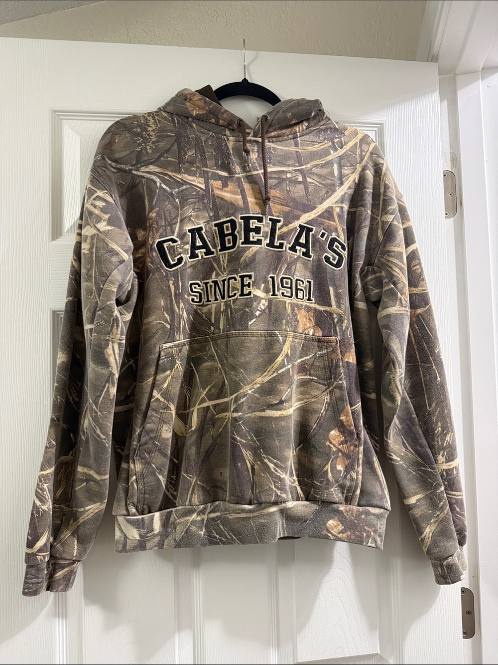 Cabela's Realtree Camo Crewneck Hoodie - Brown/Green